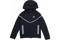 Nike Kids' Tech Fleece Reflective Full-Zip Hoodie - Black/Silver