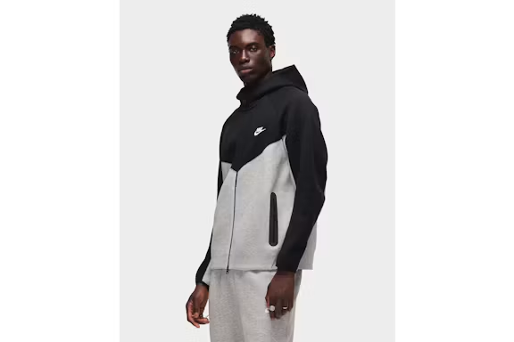 Nike Sportswear Tech Fleece Windrunner Full-Zip Hoodie - Dark Grey Heather/Black/White