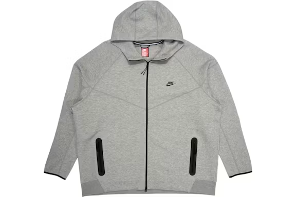 Nike Sportswear Tech Fleece Windrunner Full-Zip Hoodie - Dark Grey Heather/Black
