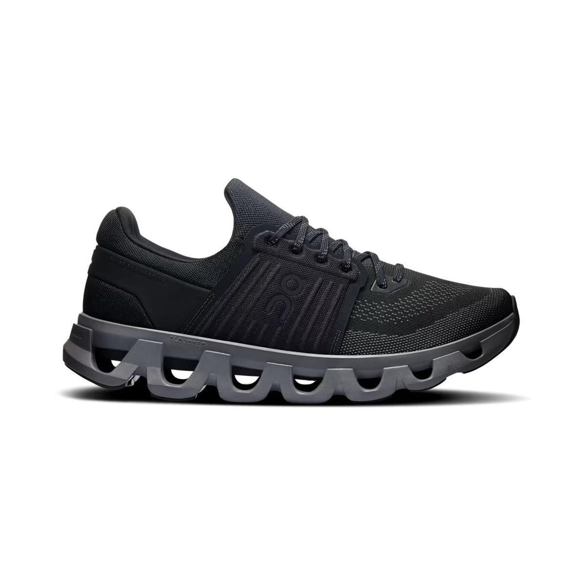 On Cloudswift 4 AD 'Black / Rock' (3MF10570080) — Adaptive-Fit Urban City Running Shoe