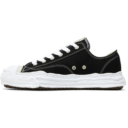 Maison MIHARA YASUHIRO HANK OG Sole Canvas Low 'Black/White' (A05FW702-BLK) — Japanese Avant-Garde Designer Sneaker