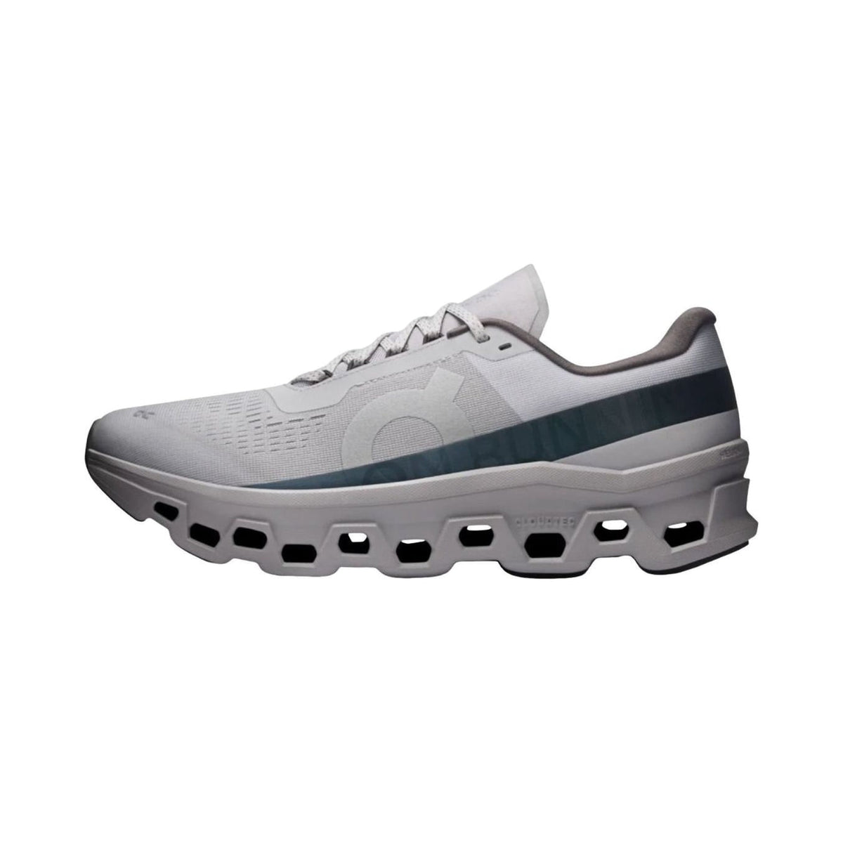 On Cloudmonster 1 'Glacier / Alloy' (3MF30741536) — Original Oversized CloudTec® Maximum Cushion Road Running Shoe