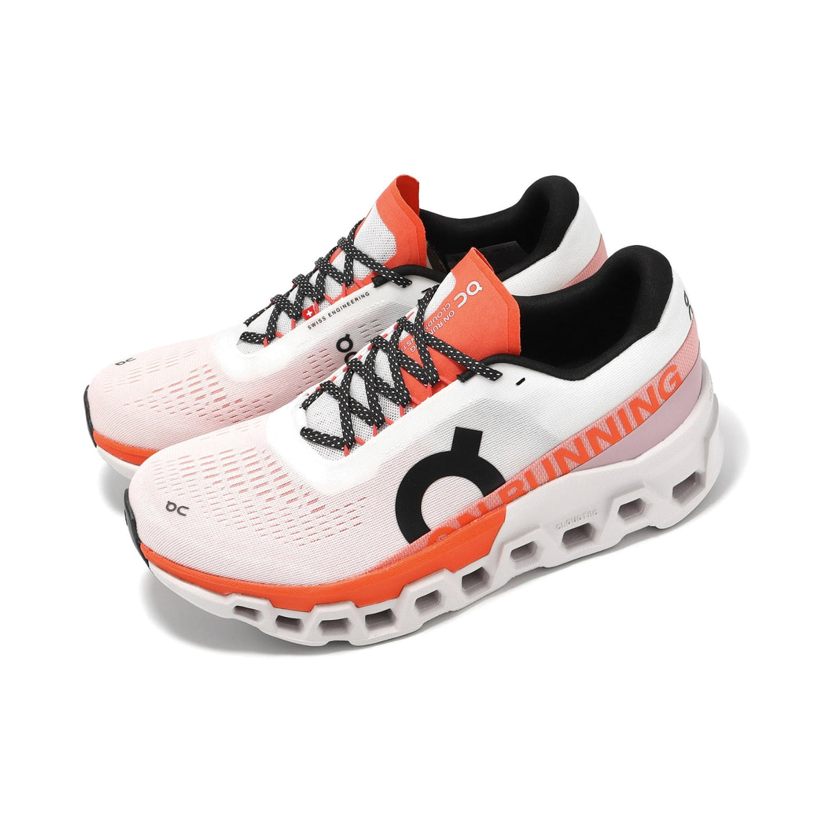 On Cloudmonster 2 'Undyed / Flame' (3ME10121527) — Natural-Fiber Maximum Cushioning, No Dye Process