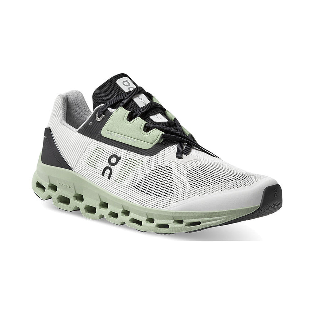 On Cloudstratus 'White / Black' (39.99212) — Dual-Layer CloudTec® High-Mileage Road Running Shoe