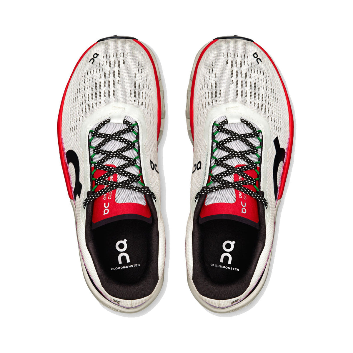 On Cloudmonster 2 'Ivory / Silver / Red' Women’s (3ME10122906) — Second-Generation Maximum Cushioning, Women’s-Specific Fit