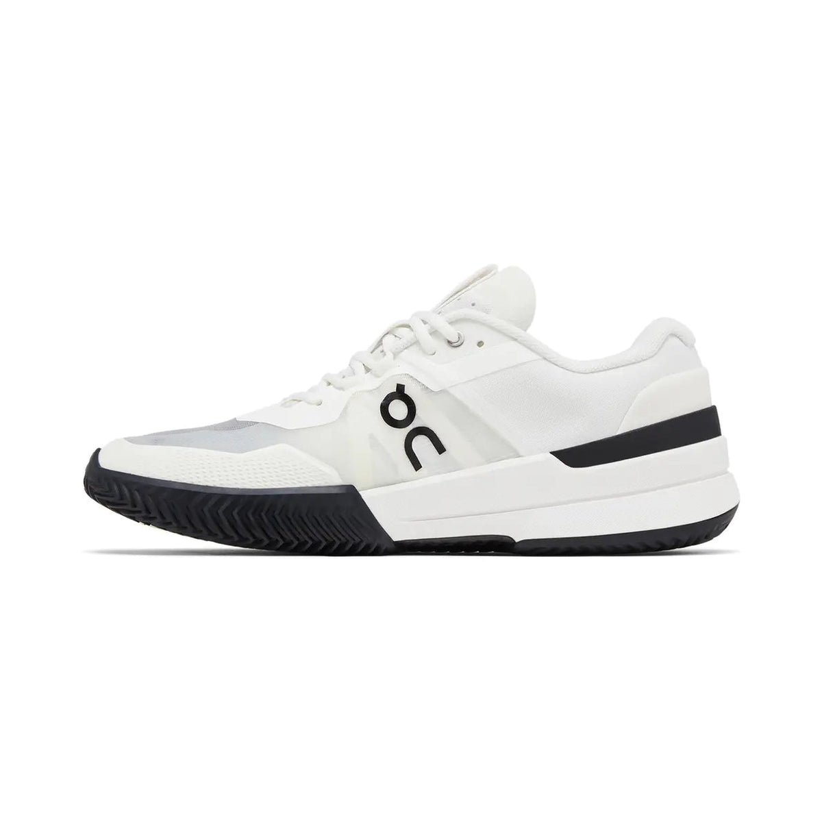 On The Roger Pro 2 Clay 'White / Black' (3ME10570462) — Federer Clay Court Tennis Shoe, Engineered for the Slide