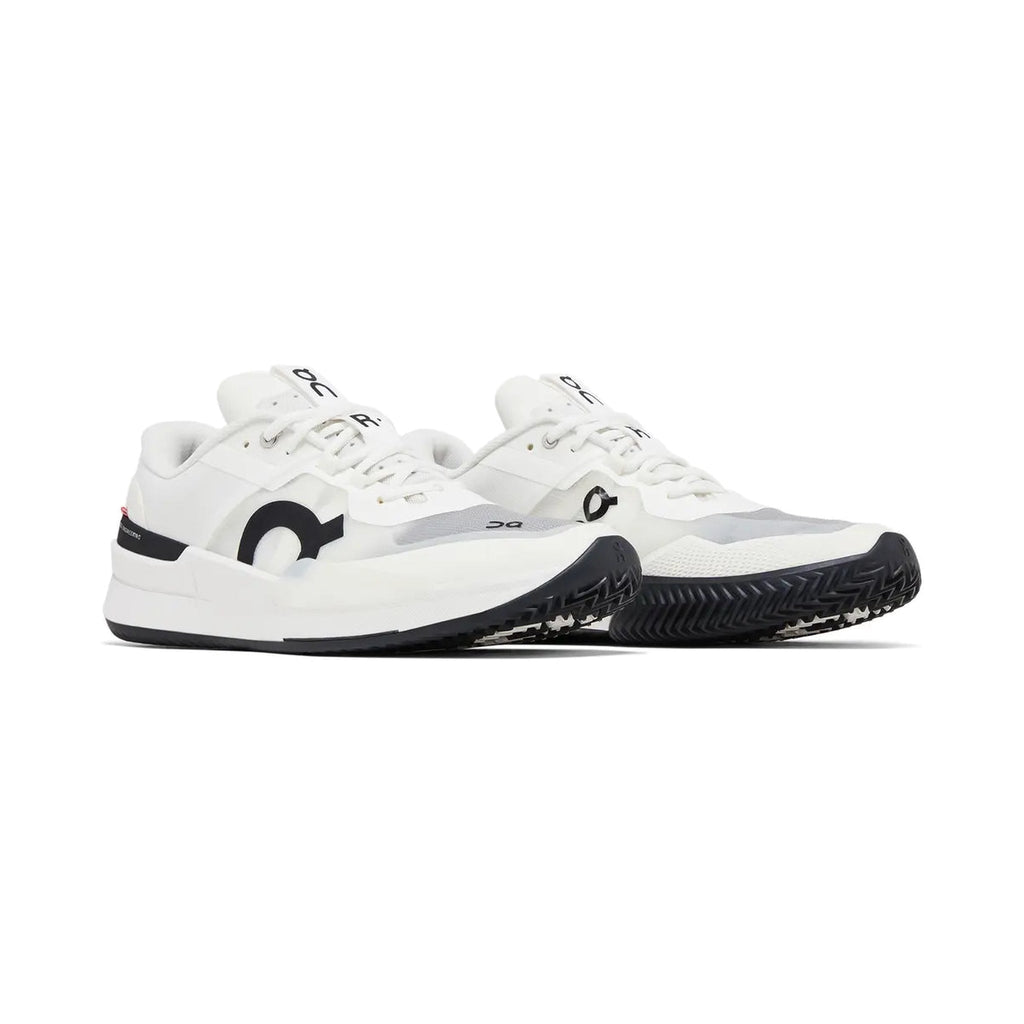 On The Roger Pro 2 Clay 'White / Black' (3ME10570462) — Federer Clay Court Tennis Shoe, Engineered for the Slide