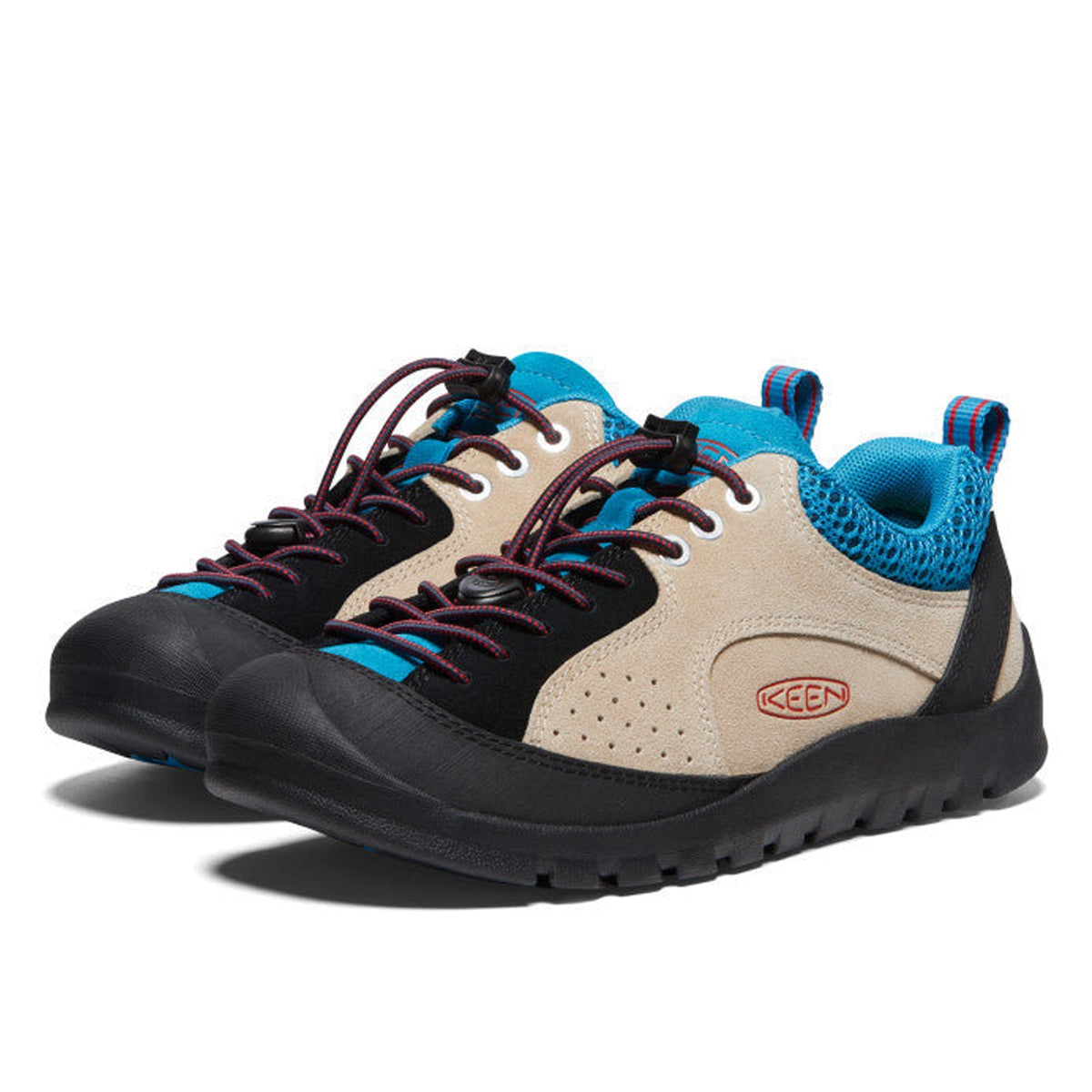 Women's Keen Jasper Rocks SP 'Safari/Fjord Blue' (1027428) — Rock Scrambling Outdoor Lifestyle Shoe