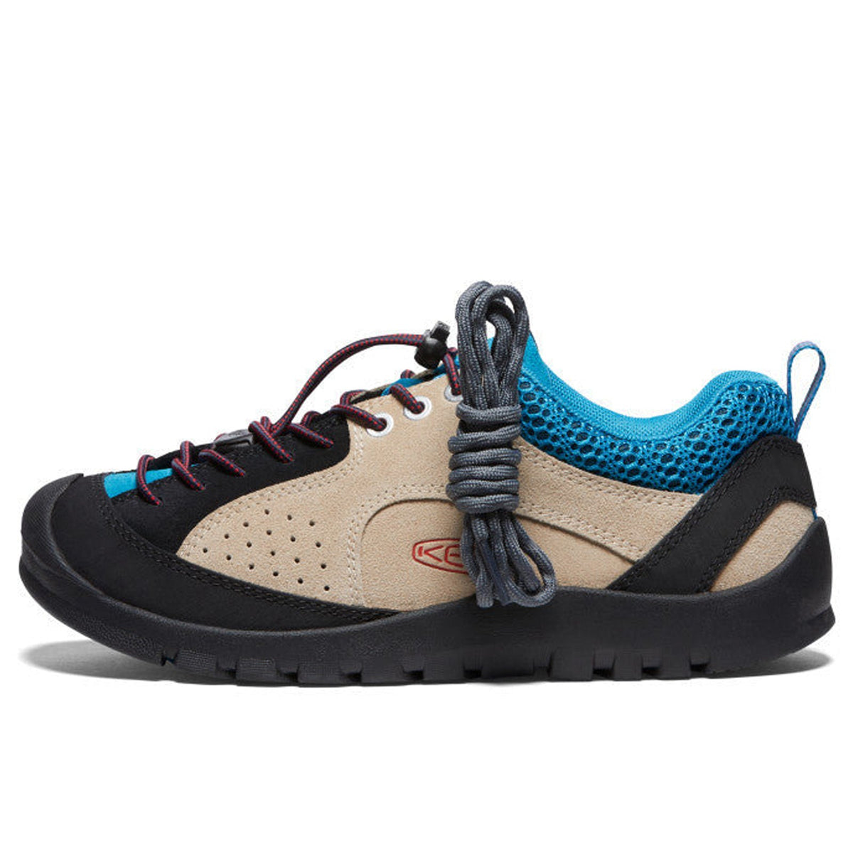 Women's Keen Jasper Rocks SP 'Safari/Fjord Blue' (1027428) — Rock Scrambling Outdoor Lifestyle Shoe