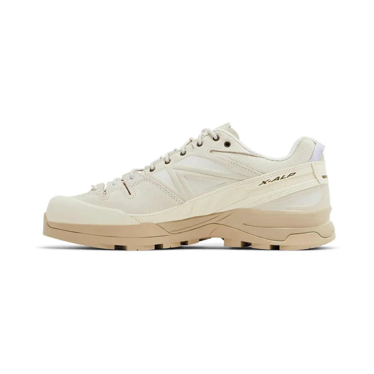 Salomon X-ALP Leather 'Almond Milk' (L47596200) — Premium Alpine Leather Outdoor Lifestyle Shoe