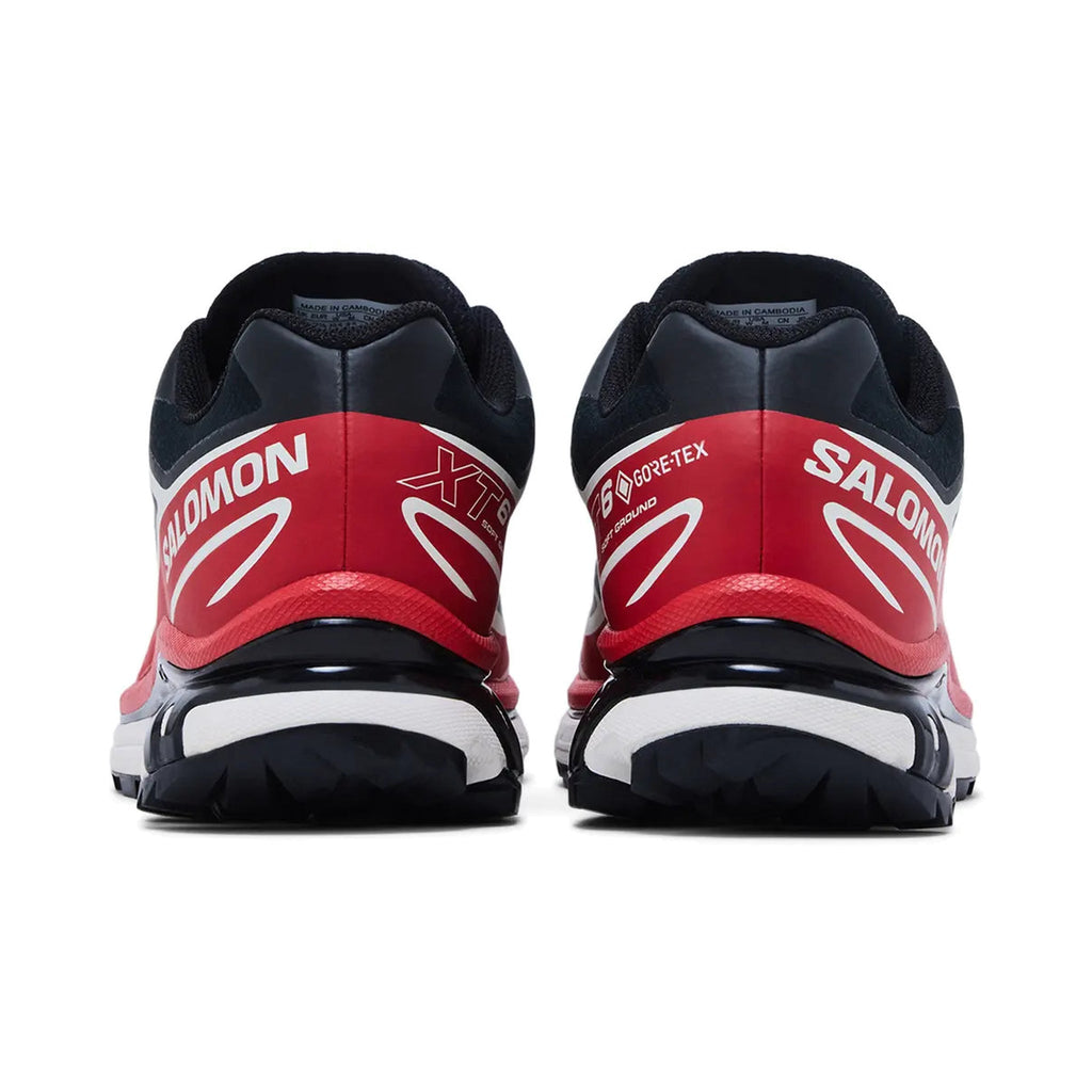 Salomon XT-6 GORE-TEX 'Black / Flame / Scarlet' (L47974900) — Waterproof Trail Silhouette, Guaranteed Weather Protection